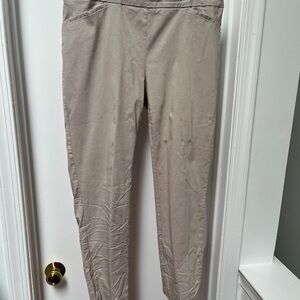 Chico's Tan Ankle Cropped Pants
